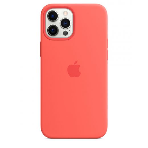 Силиконовый чехол CasePro Sillicone Case with MagSafe Pink Citrus для iPhone 12 Pro Max