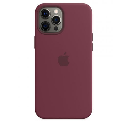 Оригинальный чехол Apple Sillicone Case with MagSafe Plum для iPhone 12 Pro Max (MHLA3)