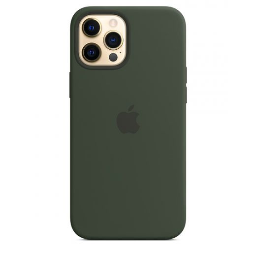 Силиконовый чехол CasePro Sillicone Case with MagSafe Cyprus Green для iPhone 12 Pro Max