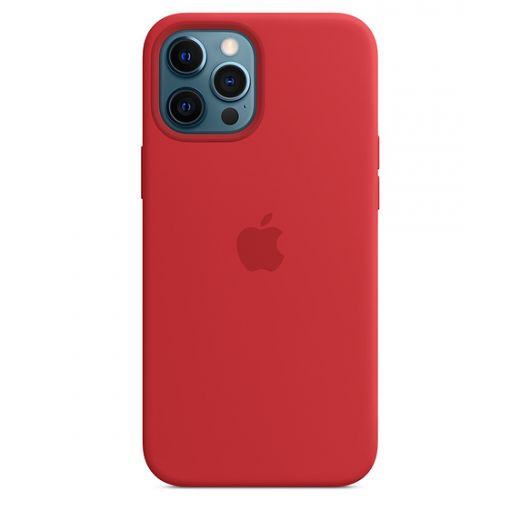 Оригинальный чехол Apple Sillicone Case with MagSafe (PRODUCT)RED для iPhone 12 Pro Max (MHLF3)