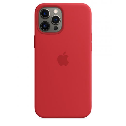 Силіконовий чохол CasePro Sillicone Case with MagSafe Red для iPhone 12 Pro Max