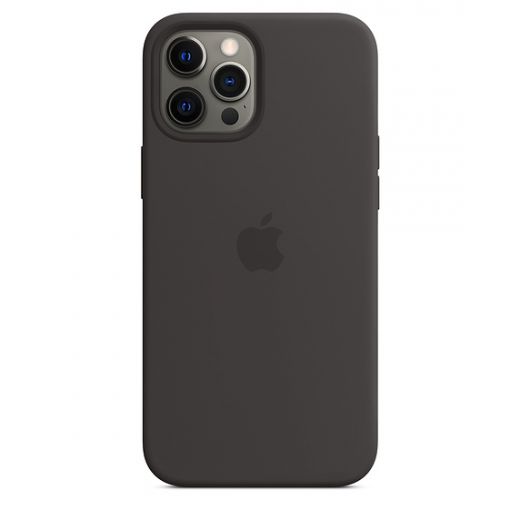 Оригінальний чохол Apple Sillicone Case with MagSafe Black для iPhone 12 Pro Max (MHLG3)