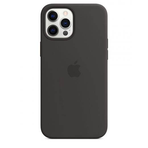 Оригінальний чохол Apple Sillicone Case with MagSafe Black для iPhone 12 Pro Max (MHLG3)