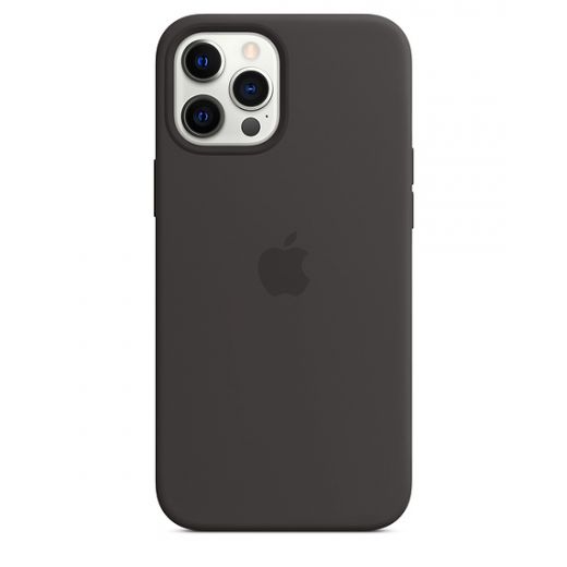 Силиконовый чехол CasePro Sillicone Case with MagSafe Black для iPhone 12 Pro Max