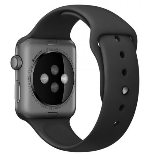 Ремешок Apple Watch Sport Band 42/44mm Black (MJ4N2)
