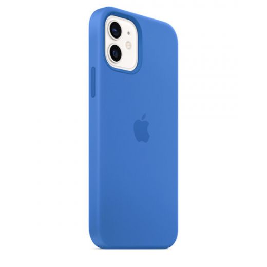 Оригинальный чехол Apple Sillicone Case with MagSafe Capri Blue для iPhone 12 | 12 Pro (MJYY3)