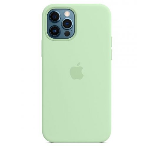 Оригинальный чехол Apple Sillicone Case with MagSafe Pistachio для iPhone 12 | 12 Pro (MK003)