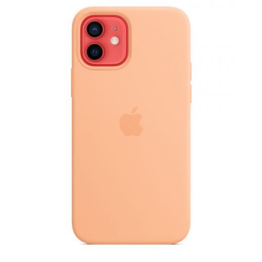 Оригинальный чехол Apple Sillicone Case with MagSafe Cantaloupe для iPhone 12 | 12 Pro (MK023)