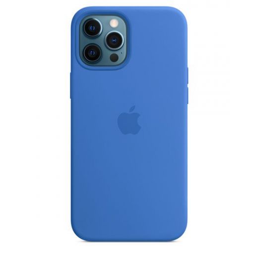 Оригинальный чехол Apple Sillicone Case with MagSafe Capri Blue для iPhone 12 Pro Max (MK043)