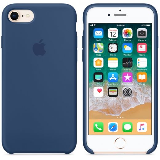 Чехол Apple Silicone Case Blue Cobalt (MQGN2) для iPhone 8/7