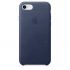 Чохол Apple Leather Case Midnight Blue (MQH82) для iPhone 8/7