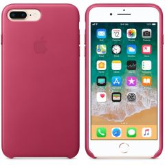 Чехол Apple Leather Case Pink Fuchsia (MQHT2) для iPhone 8 Plus / 7 Plus