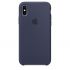 Чехол Apple Silicone Case Midnight Blue (MQT32) для iPhone X