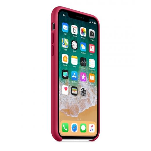 Чехол Apple Silicone Case Rose Red (MQT82) для iPhone X