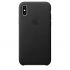 Чехол Apple Leather Case Black (MQTD2) для iPhone X