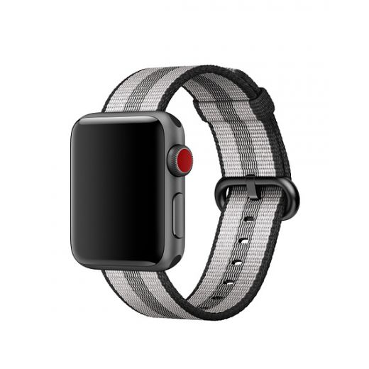 Ремешок Apple Watch Woven Nylon Band 38/40mm Black (MQV92)