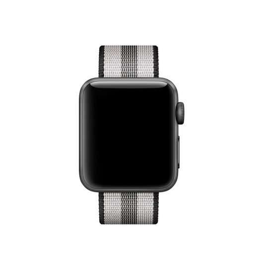 Ремешок Apple Watch Woven Nylon Band 38/40mm Black (MQV92)