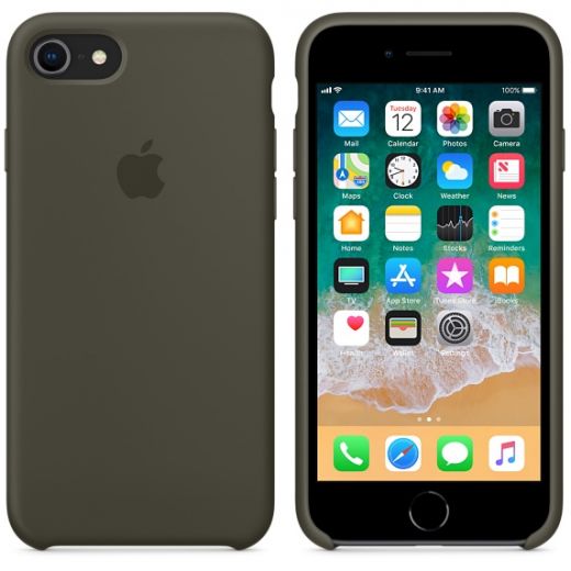 Чохол Apple Silicone Case Dark Olive (MR3N2) для iPhone 8/7