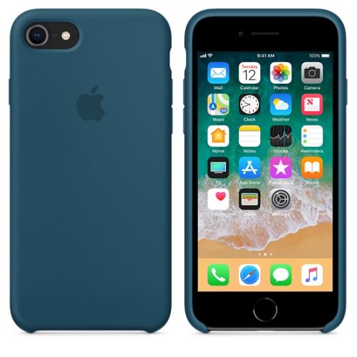 Чехол Apple Silicone Case Cosmos Blue (MR692) для iPhone 8/7
