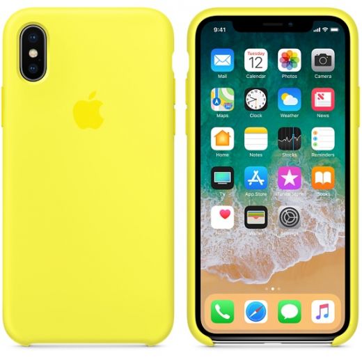 Чехол Apple Silicone Case Flash (MR6E2) для iPhone X