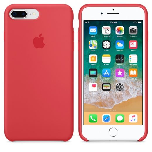 Чохол Apple Silicone Case Red Raspberry (MRFW2) для iPhone 8 Plus / 7 Plus