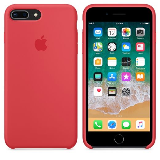 Чохол Apple Silicone Case Red Raspberry (MRFW2) для iPhone 8 Plus / 7 Plus