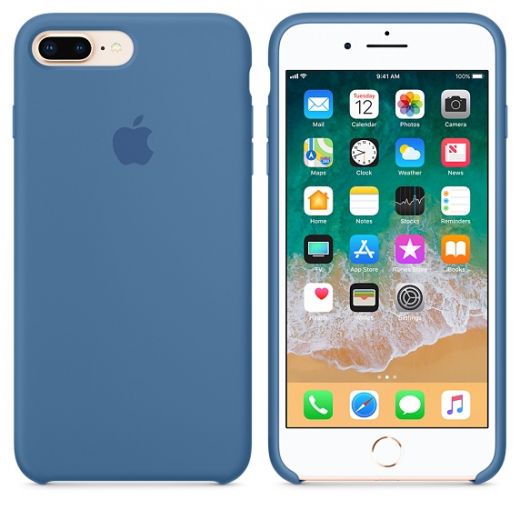 Чехол Apple Silicone Case Denim Blue (MRFX2) для iPhone 8 Plus / 7 Plus