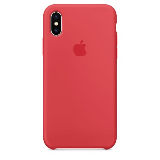 Чехол Apple Silicone Case Red Raspberry (MRG12) для iPhone X