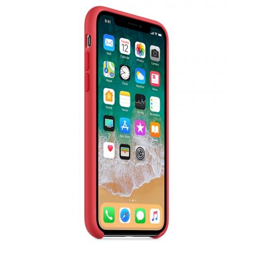 Чехол Apple Silicone Case Red Raspberry (MRG12) для iPhone X