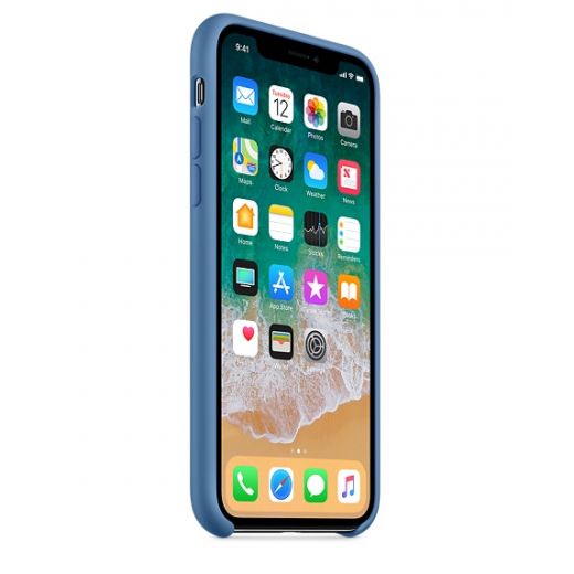 Чохол Apple Silicone Case Denim Blue (MRG22) для iPhone X