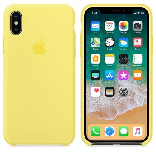 Чехол Apple Silicone Case Lemonade (MRG32) для iPhone X