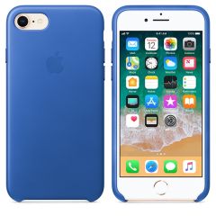Чехол Apple Leather Case Electric Blue (MRG52) для iPhone 8/7