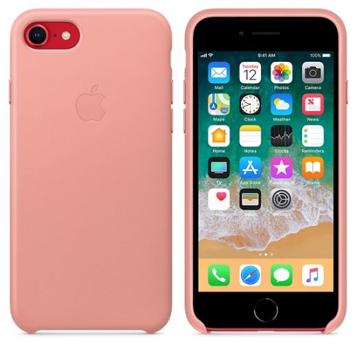 Чехол Apple Leather Case Soft Pink (MRG62) для iPhone 8/7