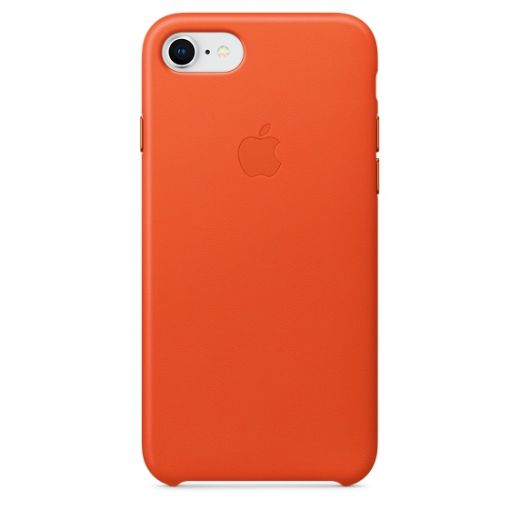 Чехол Apple Leather Case Bright Orange (MRG82) для iPhone 8/7