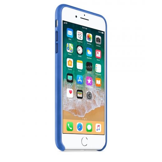 Чехол Apple Leather Case Electric Blue (MRG92) для iPhone 8 Plus / 7 Plus