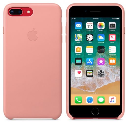 Чехол Apple Leather Case Soft Pink (MRGA2) для iPhone 8 Plus / 7 Plus