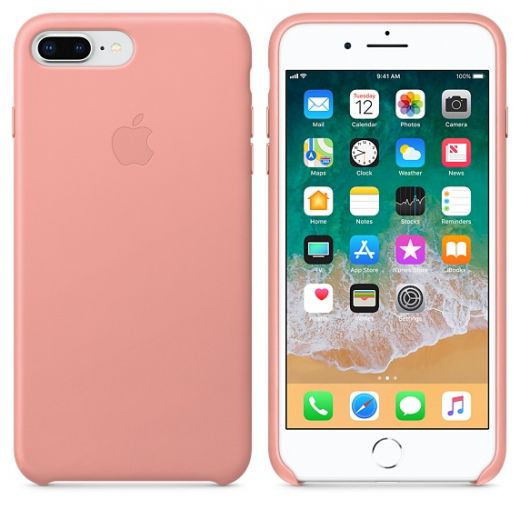 Чехол Apple Leather Case Soft Pink (MRGA2) для iPhone 8 Plus / 7 Plus