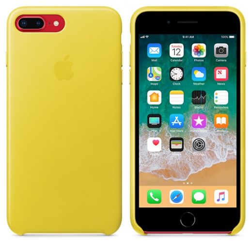 Чохол Apple Leather Case Spring Yellow (MRGC2) для iPhone 8 Plus / 7 Plus