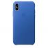 Чохол Apple Leather Case Electric Blue (MRGG2) для iPhone X