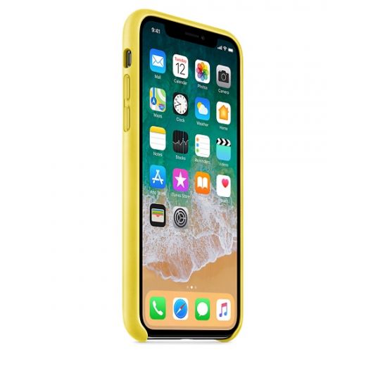 Чохол Apple Leather Case Spring Yellow (MRGJ2) для iPhone X