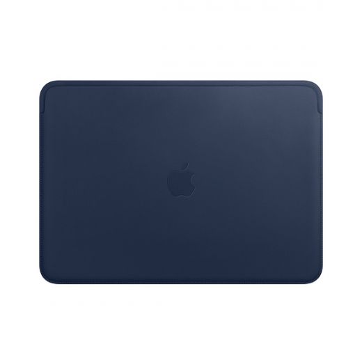 Оригинальный кожаный чехол Apple Leather Sleeve Midnight Blue (MRQL2) для MacBook Air 13.6" M4 | M3 | M2 (2025 | 2024 | 2022) | Pro 13" M1 (2018 | 2019 | 2020) | Air 13"