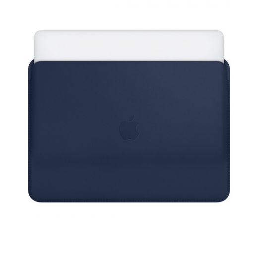 Оригінальний шкіряний чохол Apple Leather Sleeve Midnight Blue (MRQL2) для MacBook Air 13.6" M2 | M3 (2023 | 2024) | Pro 13" (2018 | 2019 | 2020 | M1) | Air 13"