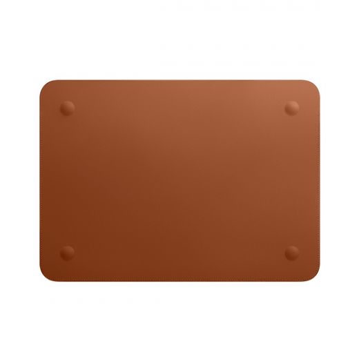 Оригинальный кожаный чехол Apple Leather Sleeve Saddle Brown (MRQM2) для MacBook Air 13.6" M4 | M3 | M2 (2025 | 2024 | 2022) | Pro 13" (2018 | 2019 | 2020 | M1) | Air 13"