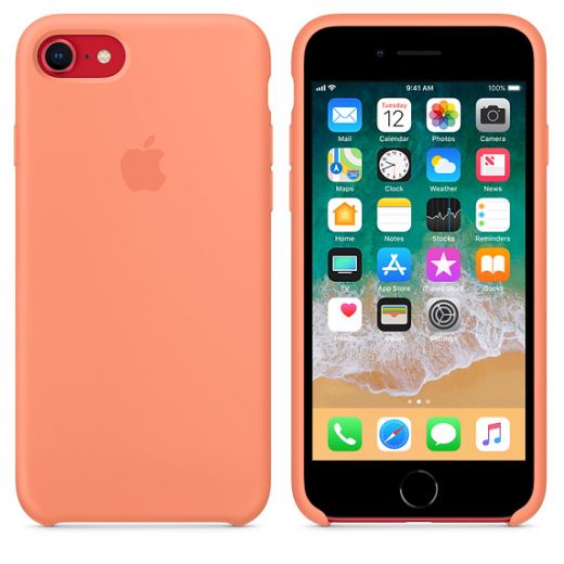 Чохол Apple Silicone Case Peach (MRR52) для iPhone 8/7