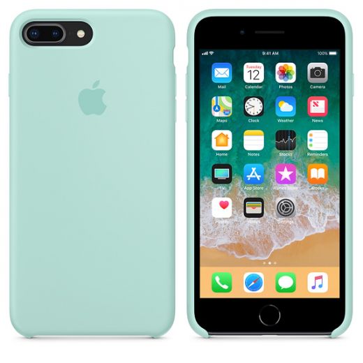 Чехол Apple Silicone Case Marine Green (MRRA2) для iPhone 8 Plus / 7 Plus