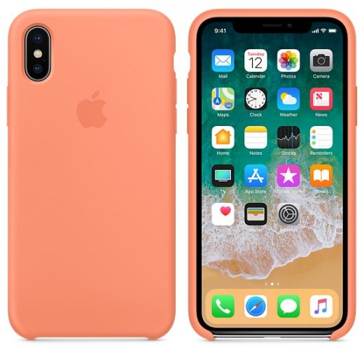 Чехол Apple Silicone Case Peach (MRRC2) для iPhone X