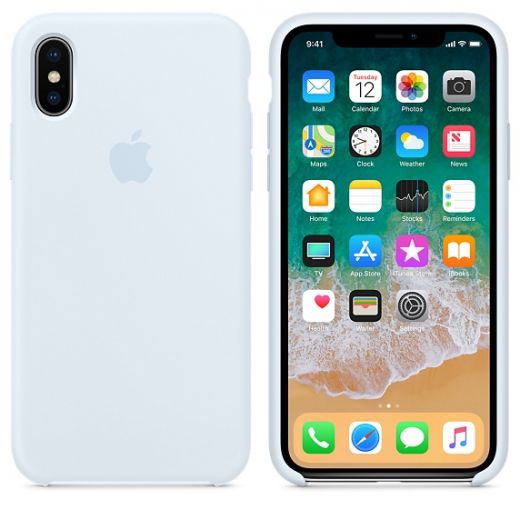 Чехол Apple Silicone Case Sky Blue (MRRD2) для iPhone X