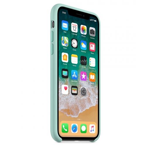 Чехол Apple Silicone Case Marine Green (MRRE2) для iPhone X