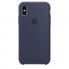 Чехол Apple Silicone Case Midnight Blue (MRW92) для iPhone XS