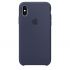 Чехол Apple Silicone Case Midnight Blue (MRW92) для iPhone XS